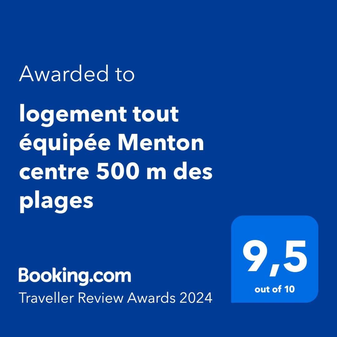 Appartement Tout Equipe Centre Ville Ментона Экстерьер фото